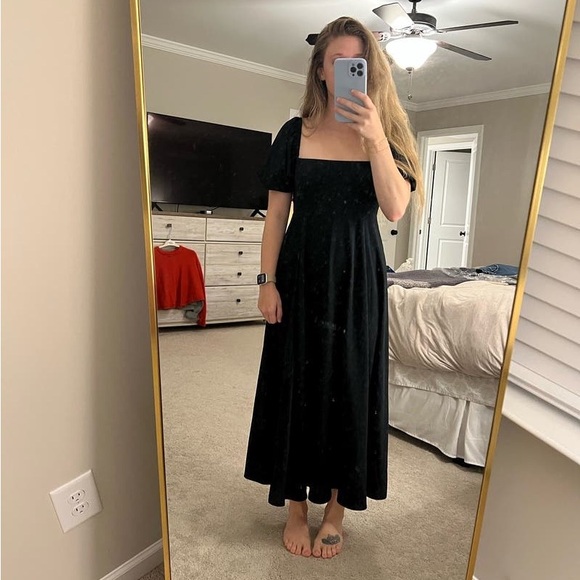 Hill House Black Puff Sleeve Maxi Dress - Picture 6 of 6